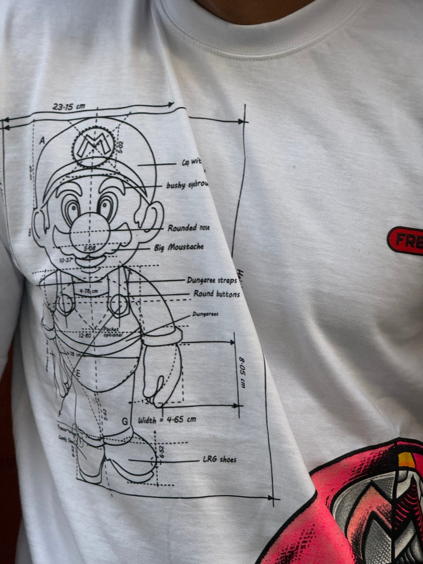 T-SHIRT MARIO WHITE BL