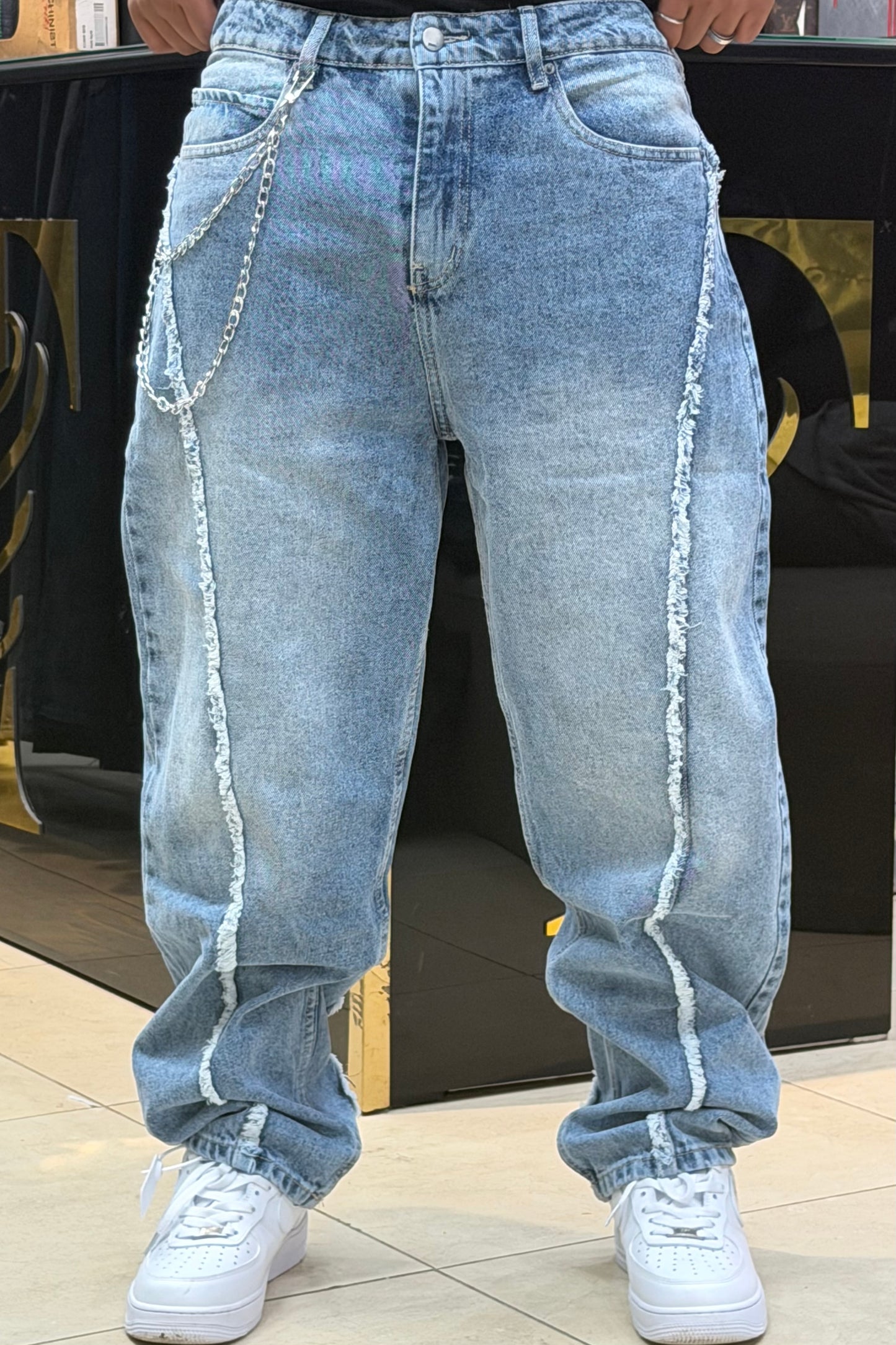 BAGGY JEANS STORM BLEU