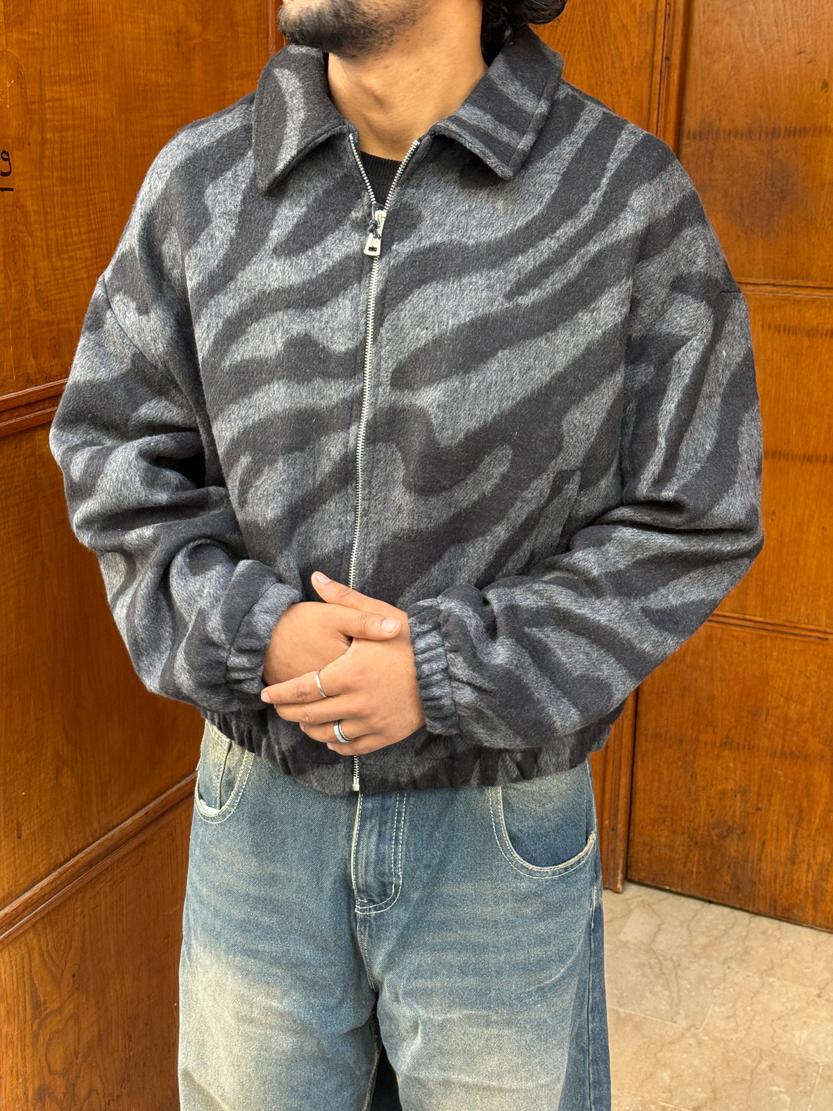 JACKET ZEBRA BLACK PZ