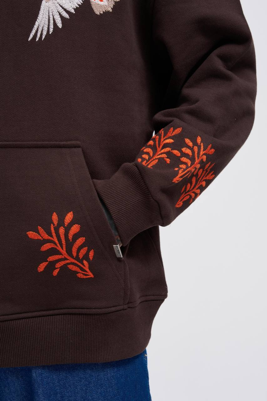 HOODIES MACHINIST BROWN M3525