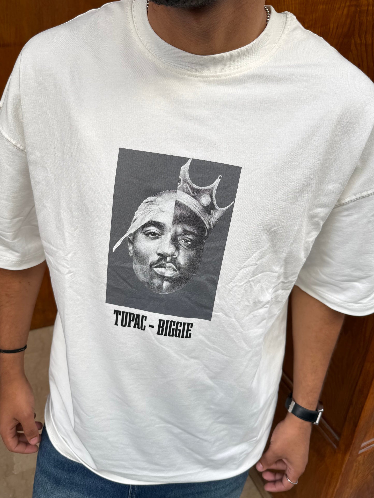 T-SHIRT TUPAC-BIGGIE WHITE ESCO