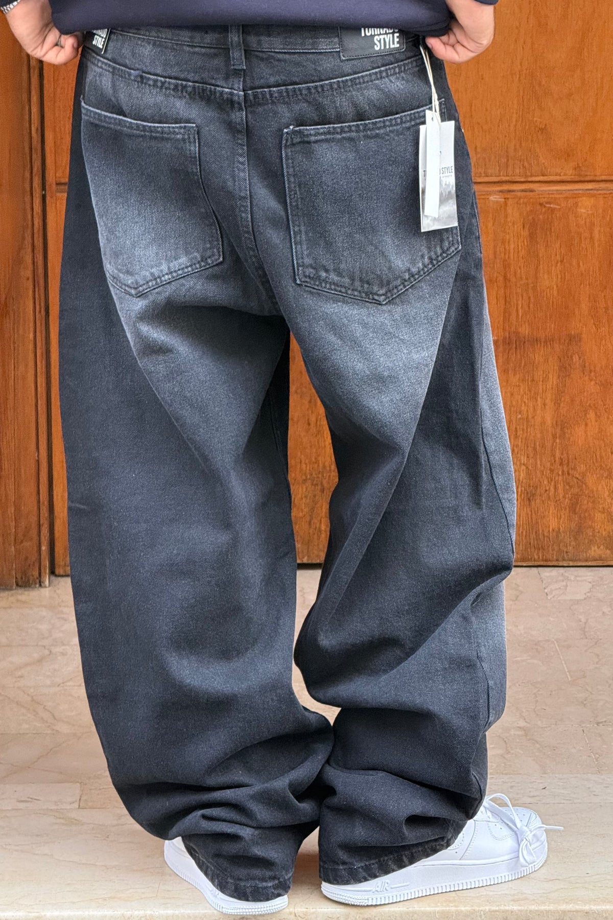 SUPPER BAGGY JEANS TORNADO STYLE (NOIR)