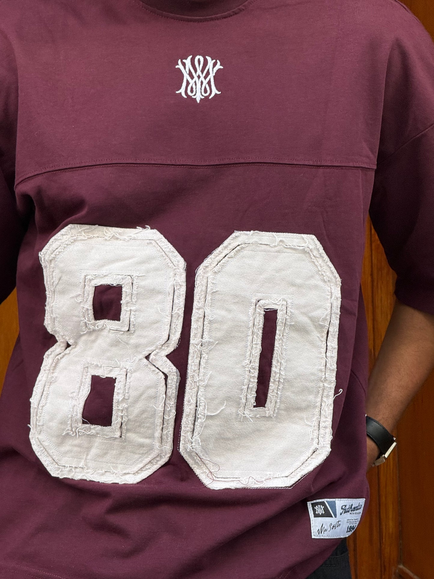 T-SHIRT MS 80 BURGUNDY