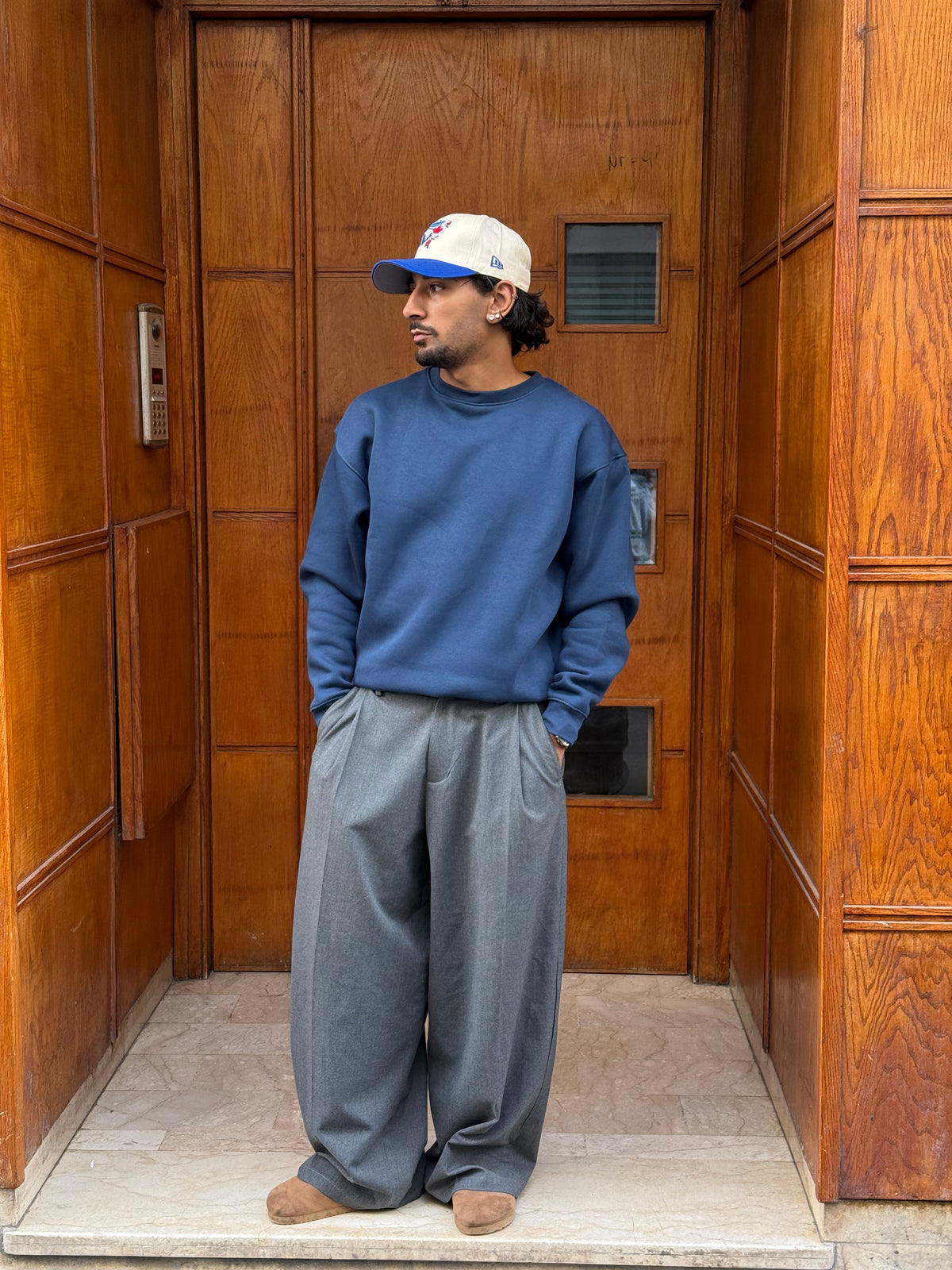 SWEATSHIRT BASIC JL NAVY BLUE