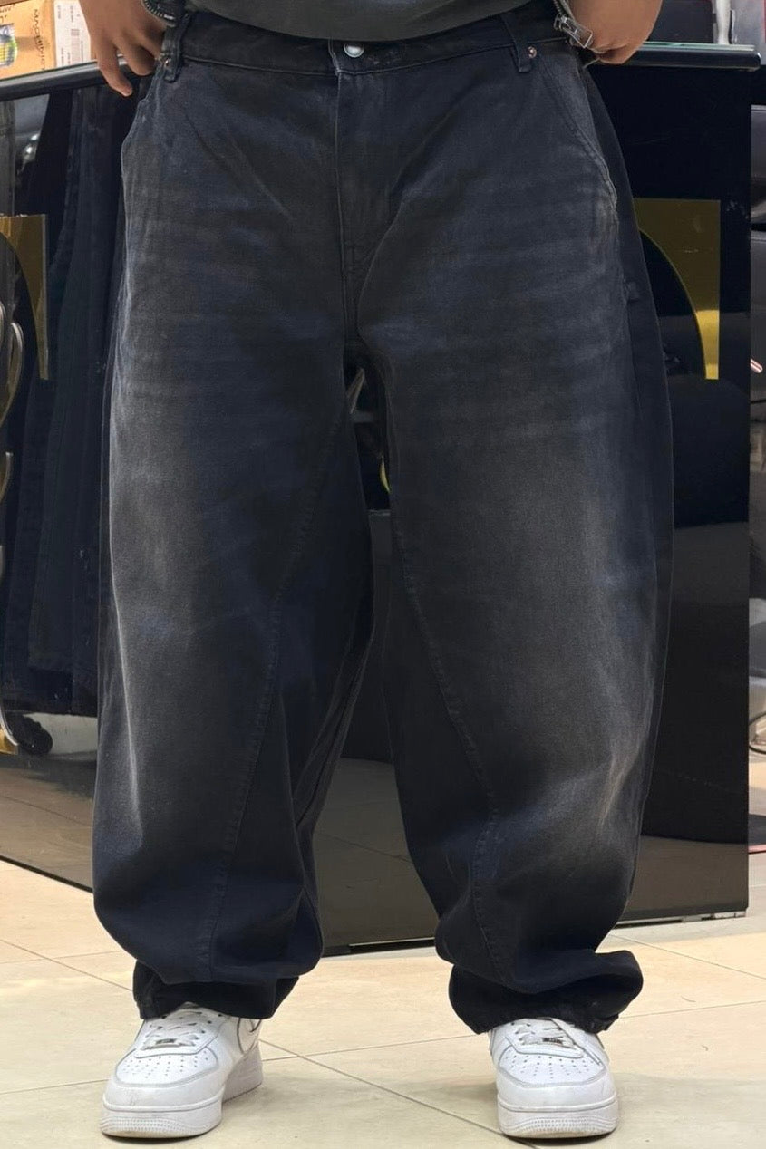 BALLOON FIT JEANS NOIR