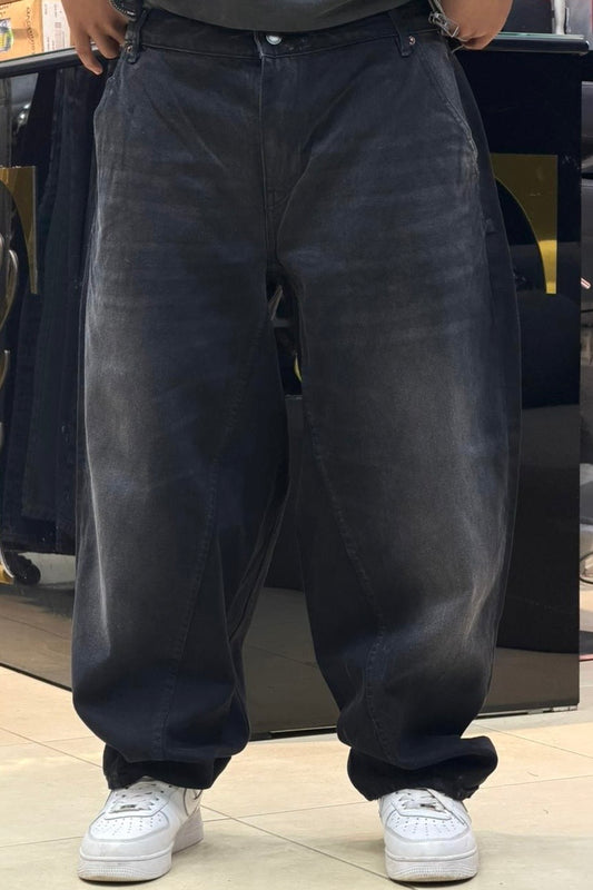 BALLOON FIT JEANS NOIR