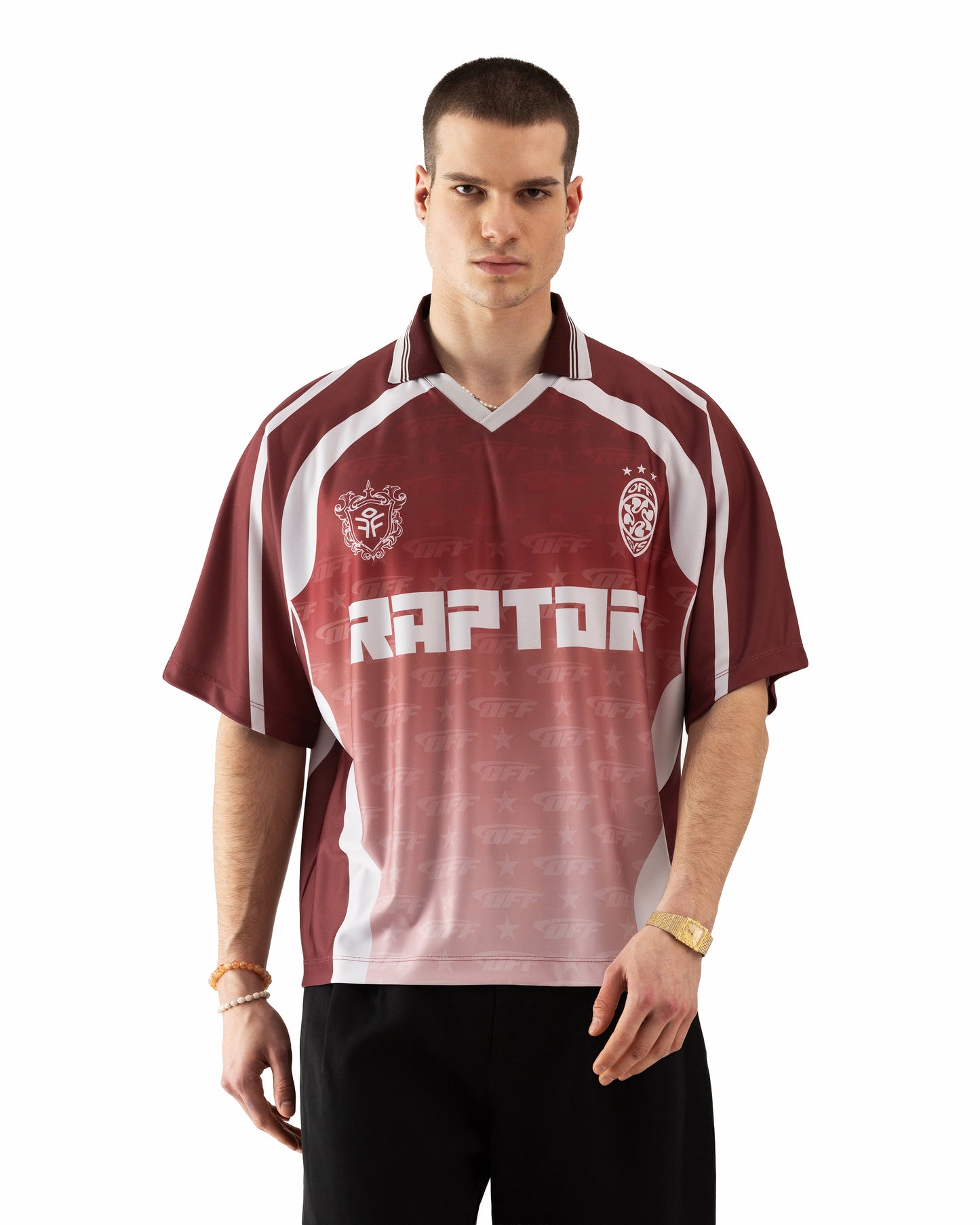 AMERICAN T-SHIRT RAPTOR BURGUNDEY 8891