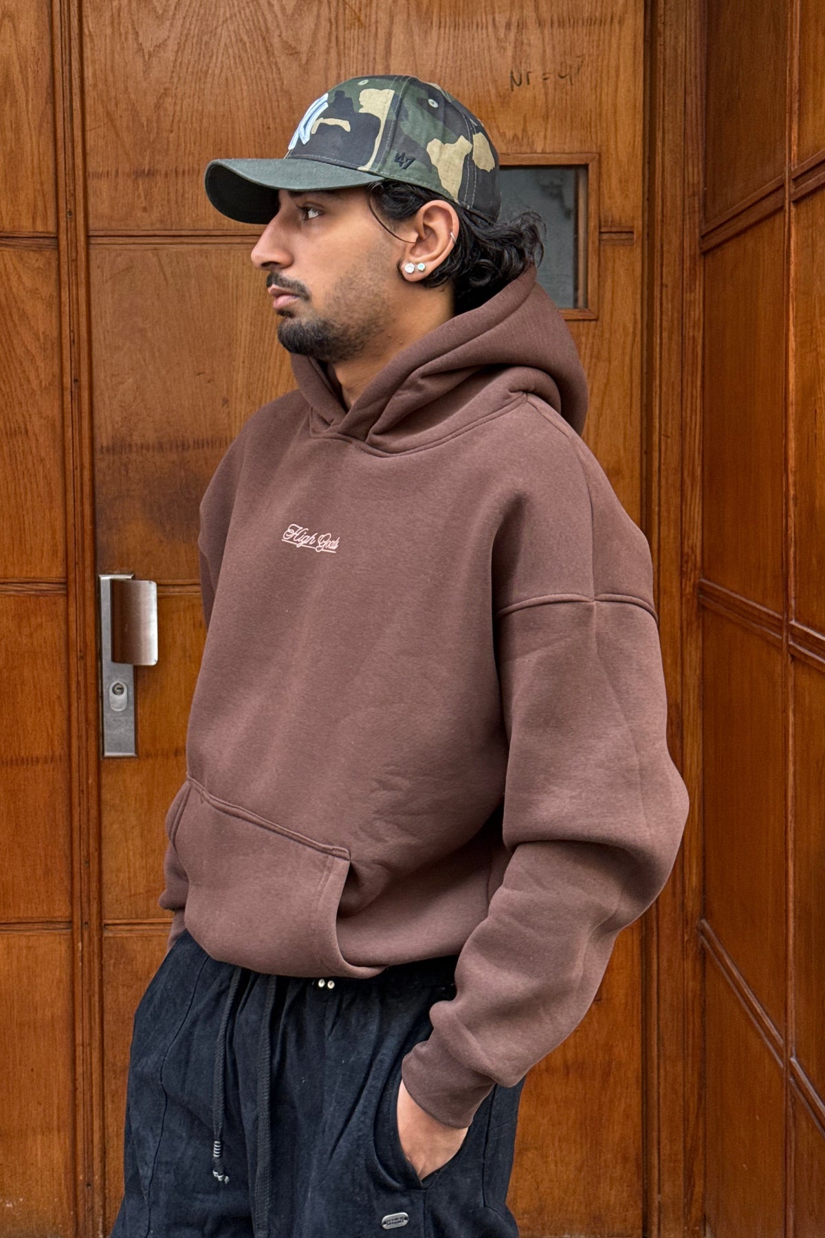 HOODIES HIGH GOALS BROWN BL