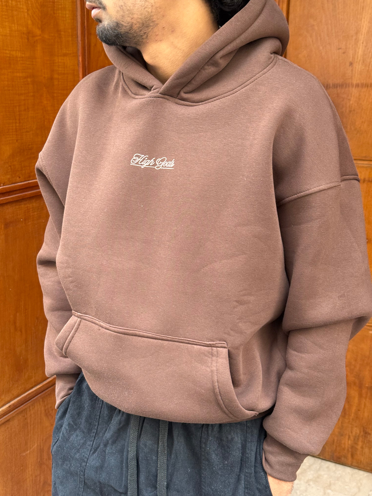 HOODIES HIGH GOALS BROWN BL