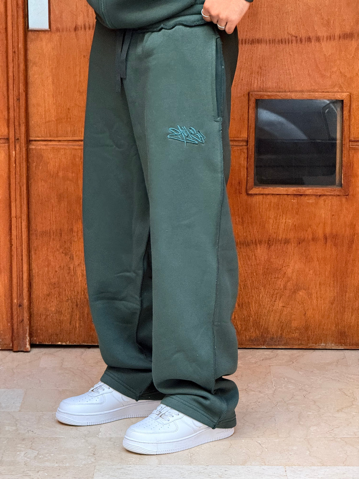ENSEMBLE ZIP BRODERIE JL GREEN