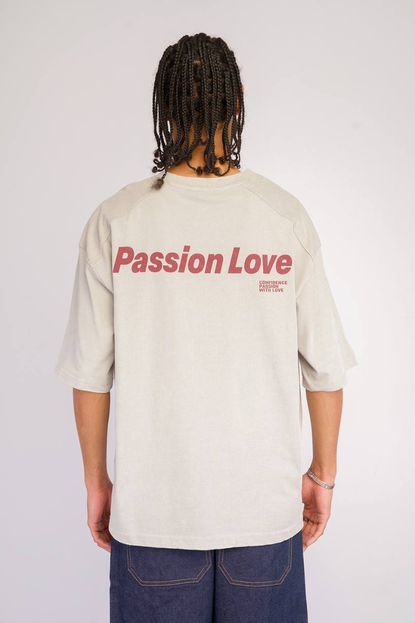 T-SHIRT BR PASSION LOVE GREY 20-208
