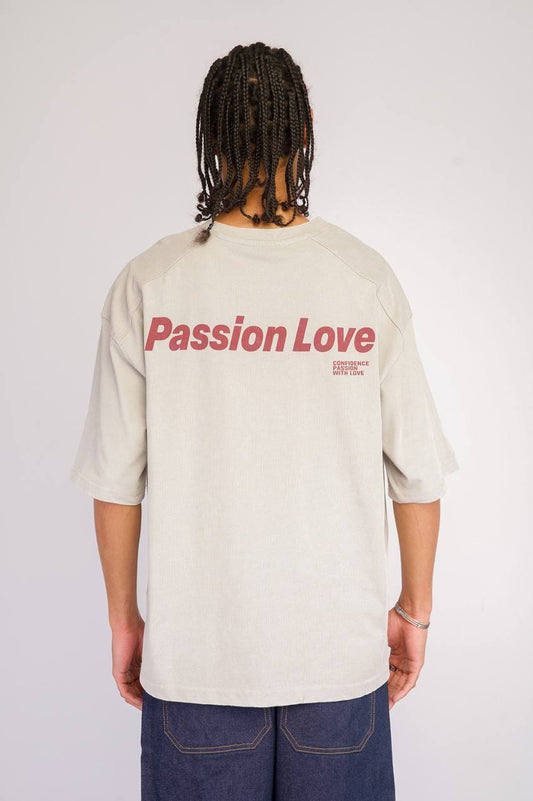 T-SHIRT BR PASSION LOVE GREY 20-208