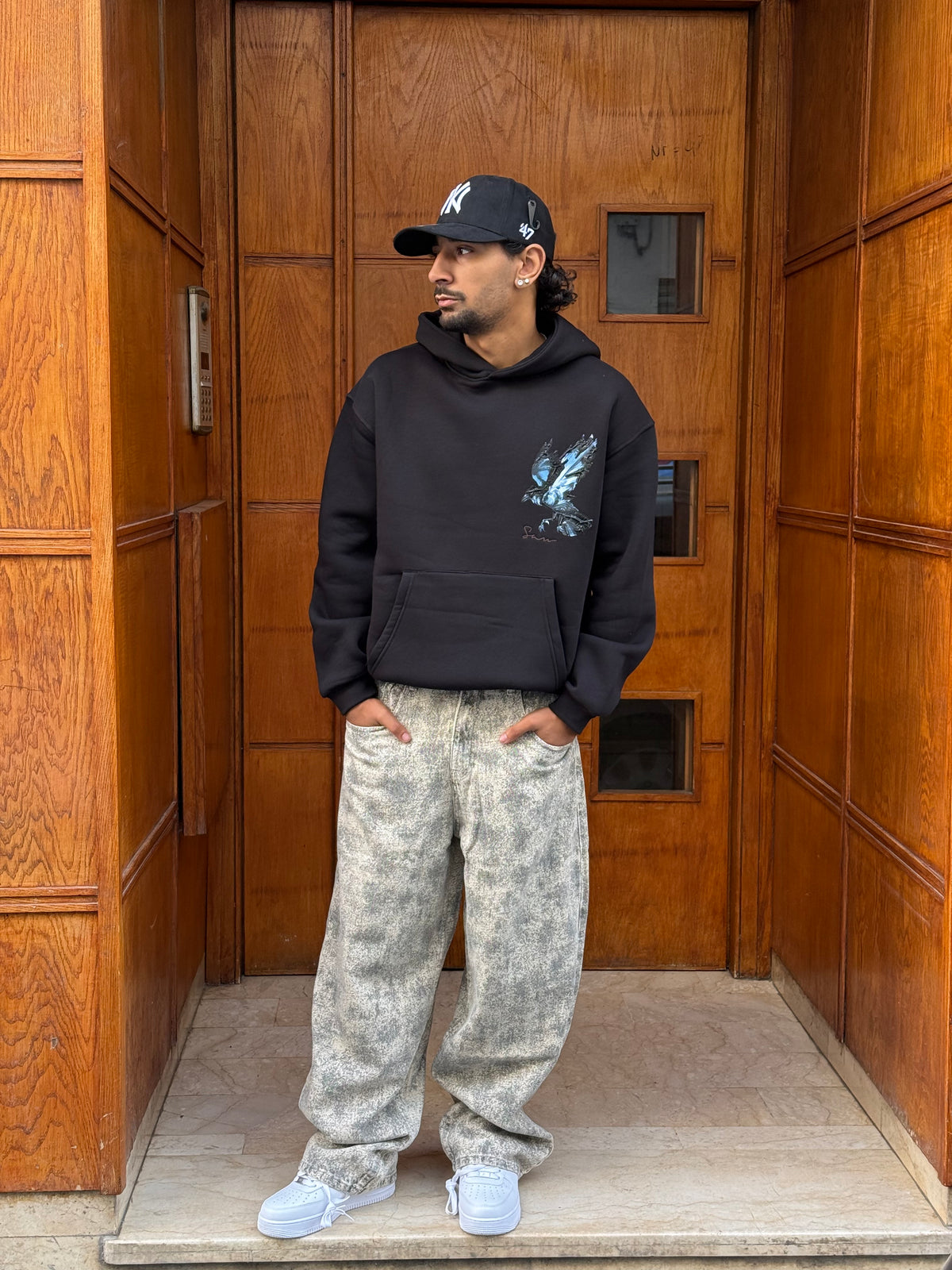 BAGGY JEANS IMPRIME TCHATCHA