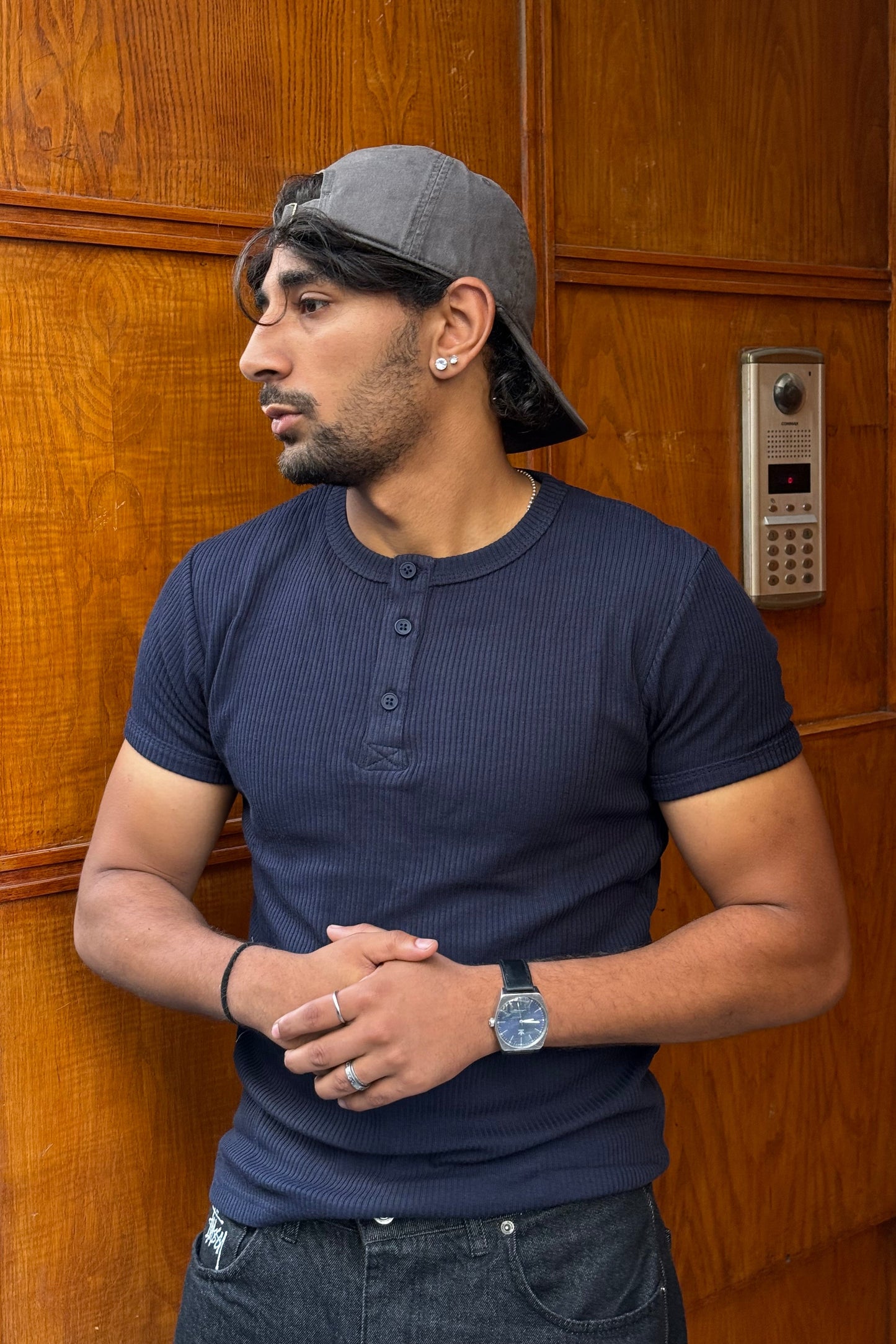 T-SHIRT SLIM FIT BLUE NGR 998