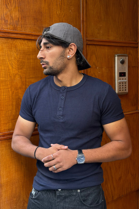T-SHIRT SLIM FIT BLUE NGR 998