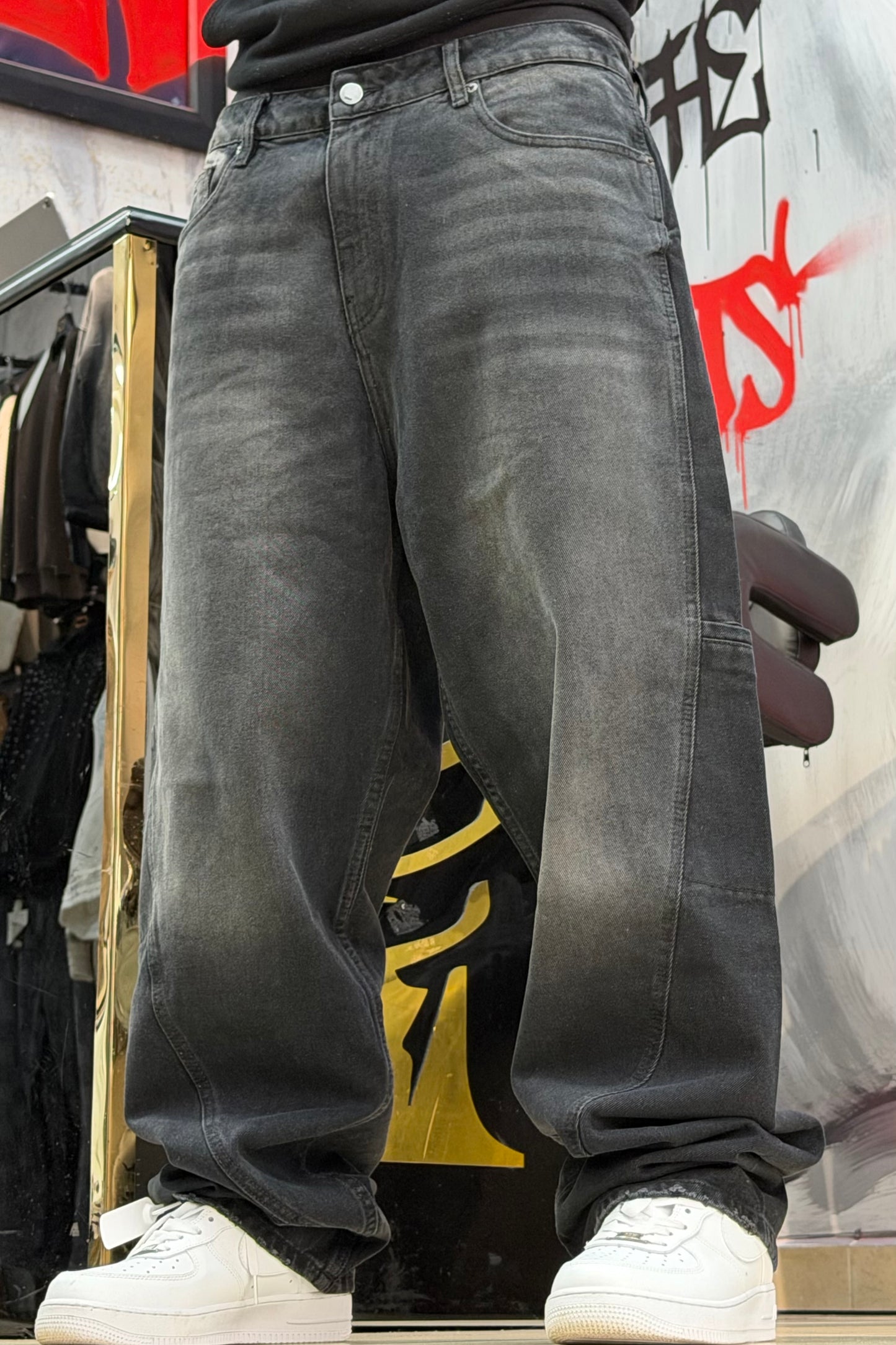 TWISTER JEANS GRIS NOIRE VN