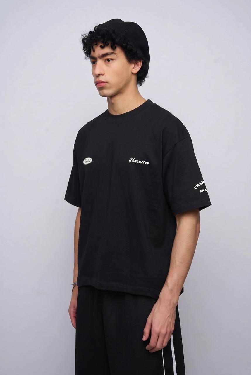 T-SHIRT CROPPED CARCTER BLACK BR 20-247