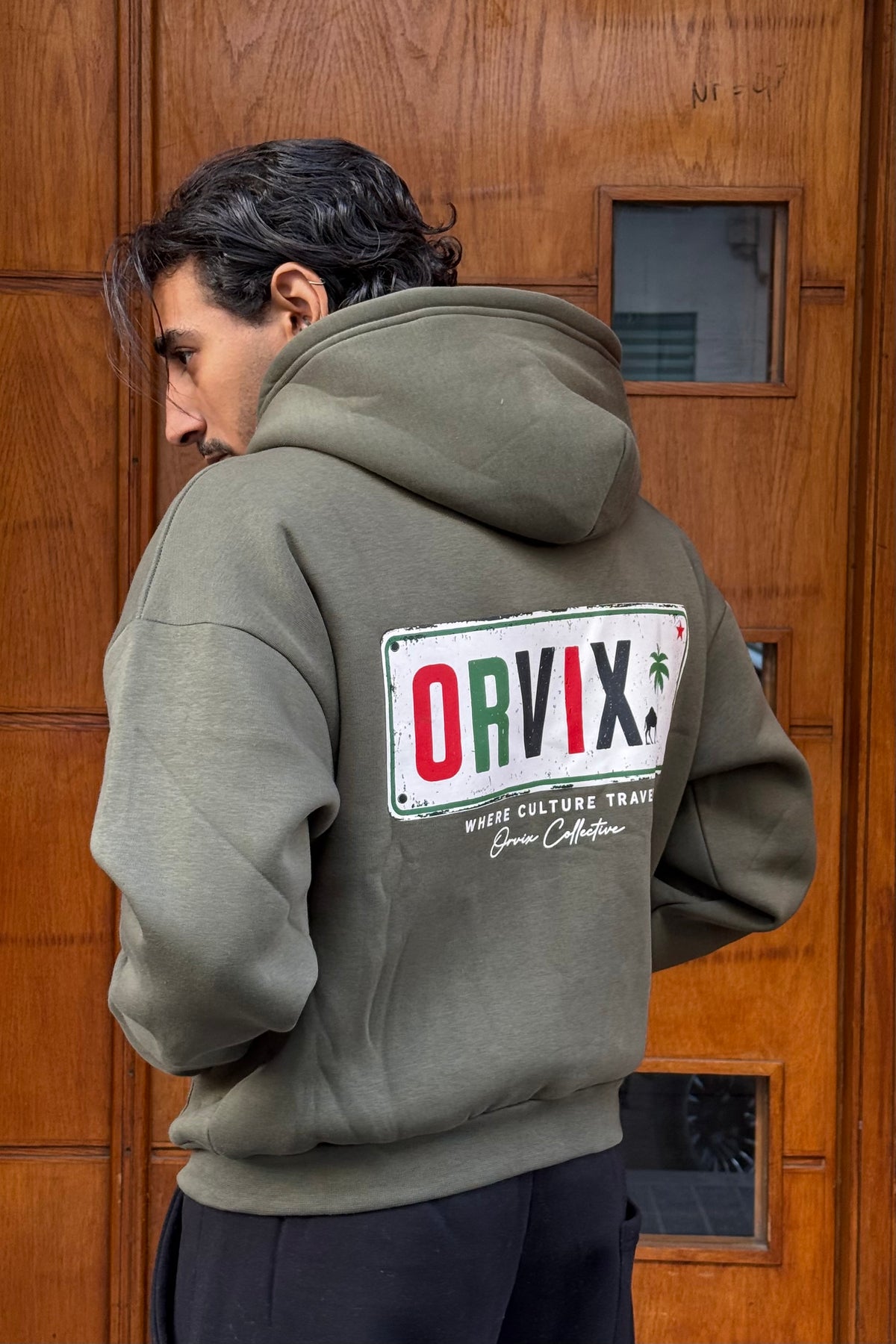 HOODIES CROP ZIP ORVIX GREEN OVX