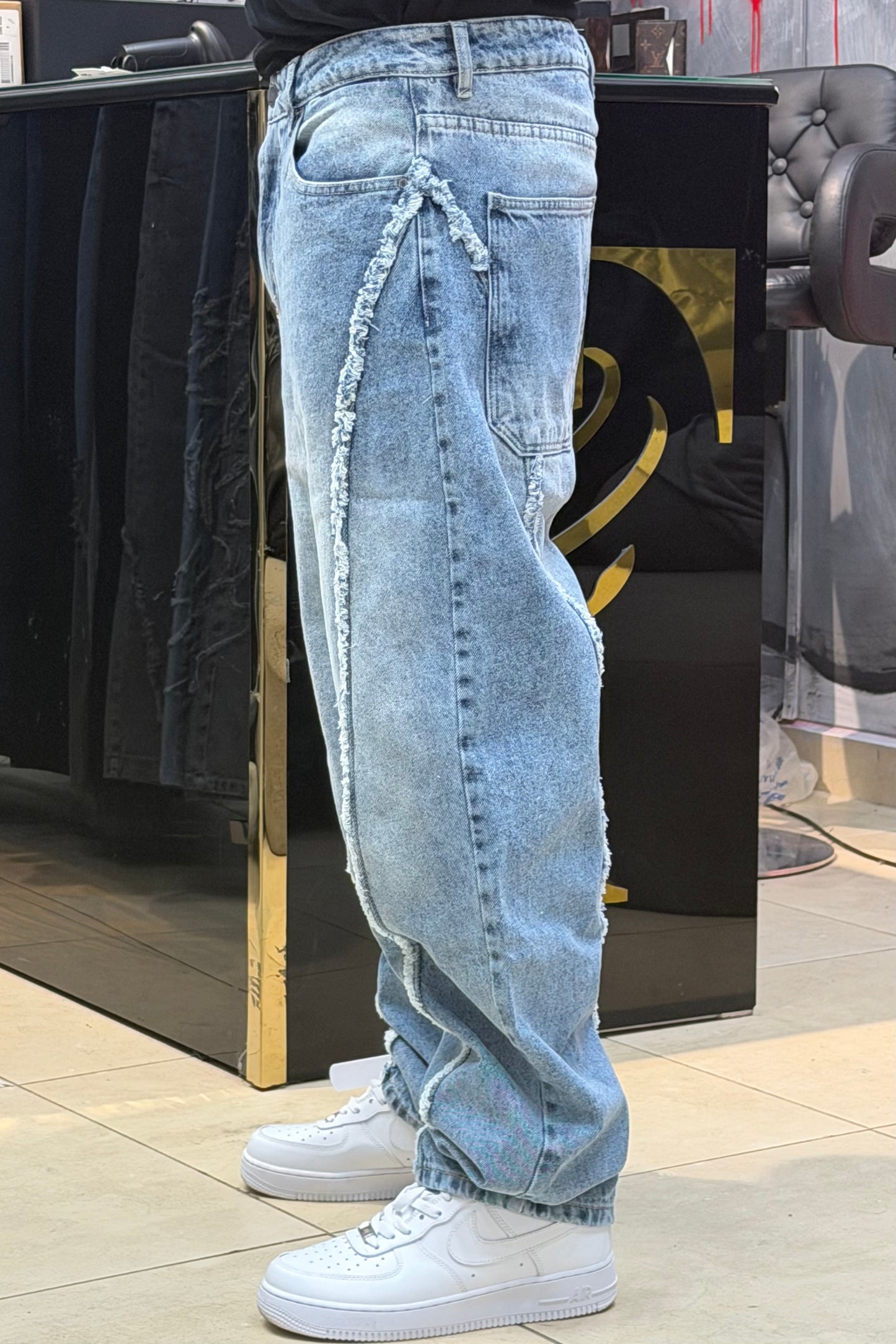 BAGGY JEANS STORM BLEU