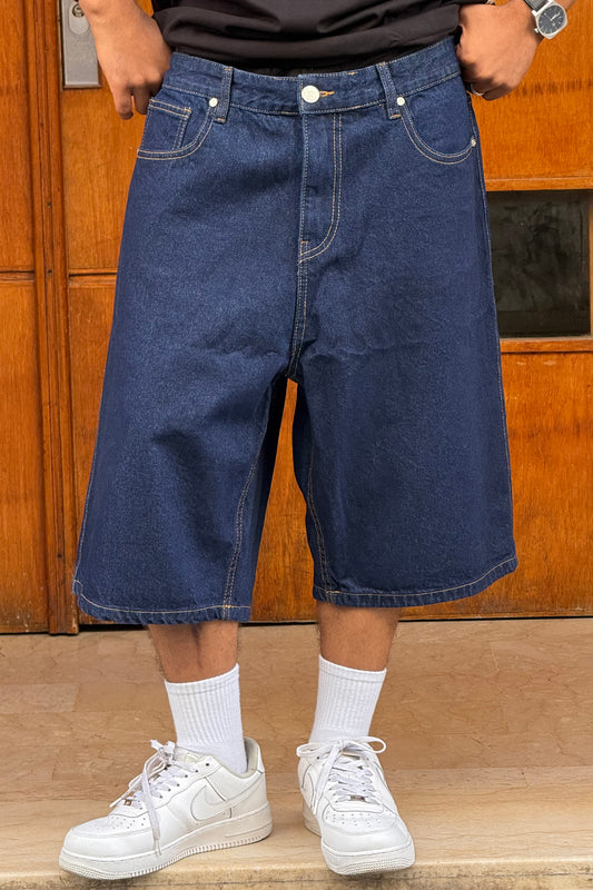 BAGGY JORTS TORNADO STYLE (BLEU BRUT)