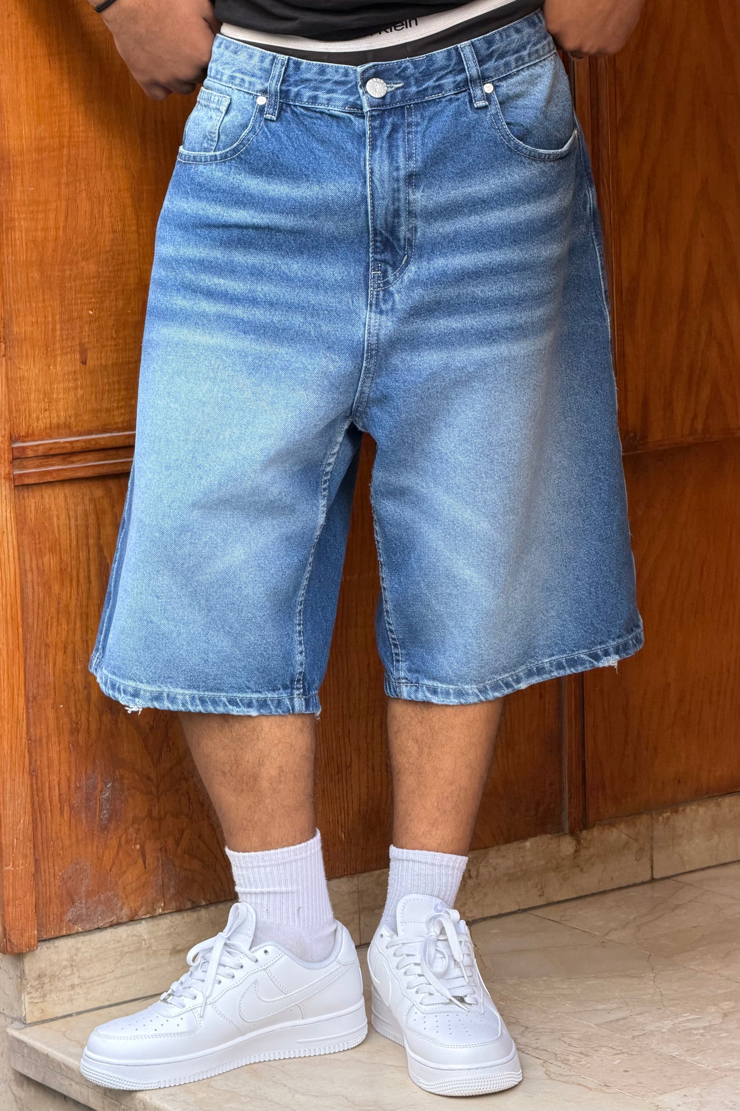 BAGGY JORTS TORNADO STYLE (BLEU)