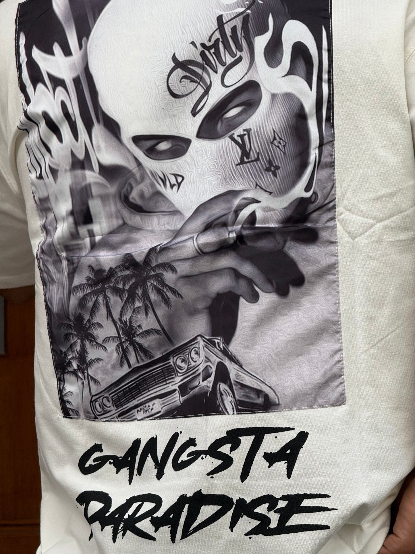 T-SHIRT GANGSTA WHITE ESCO