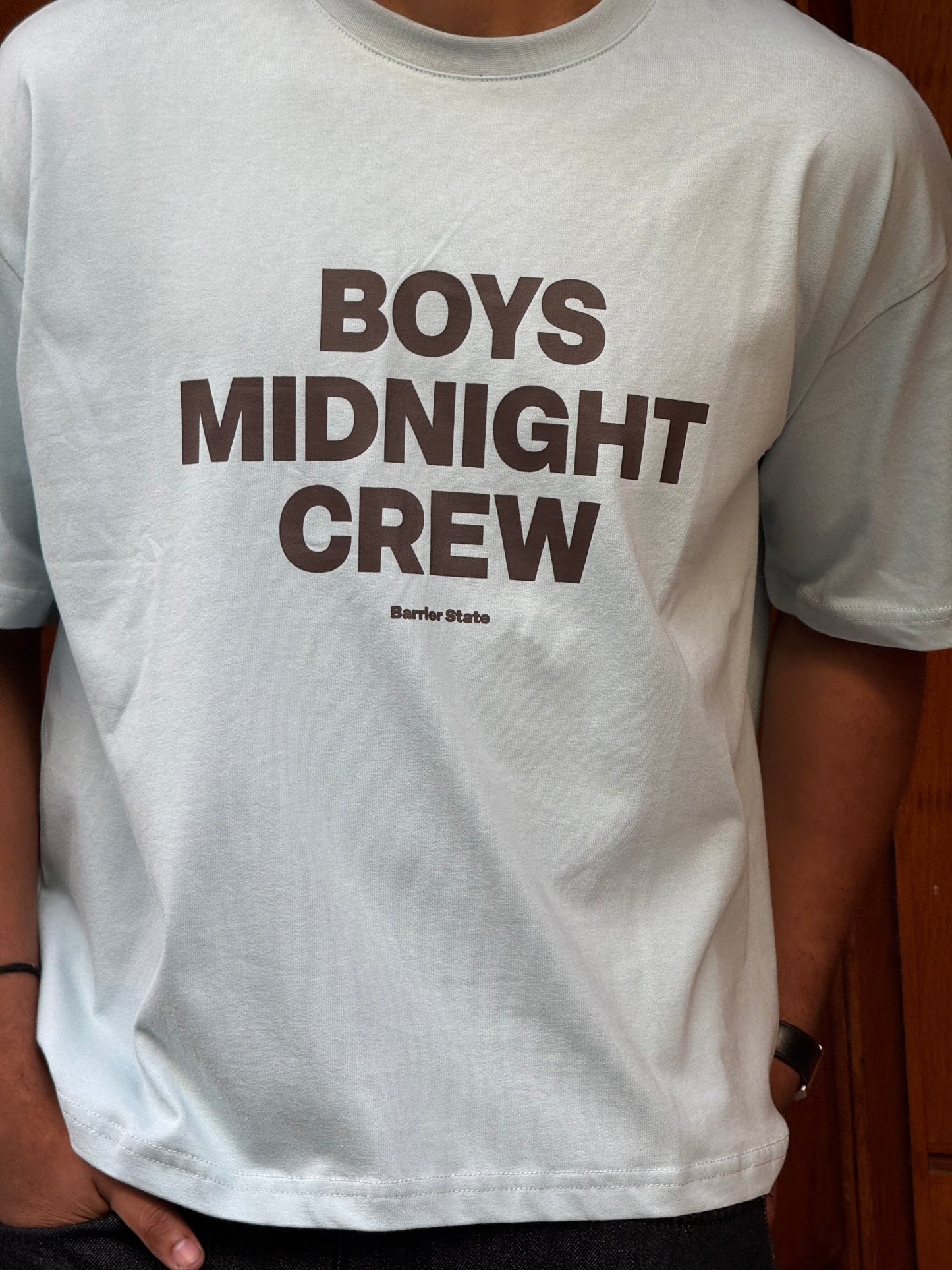 T-SHIRT CROPPED BOYS MINIGHT BABY BLUE BR 20-217