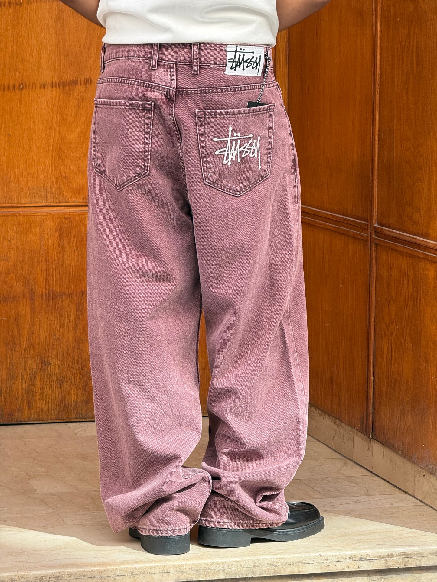 SUPPER BAGGY STUSSY BURGUNDY