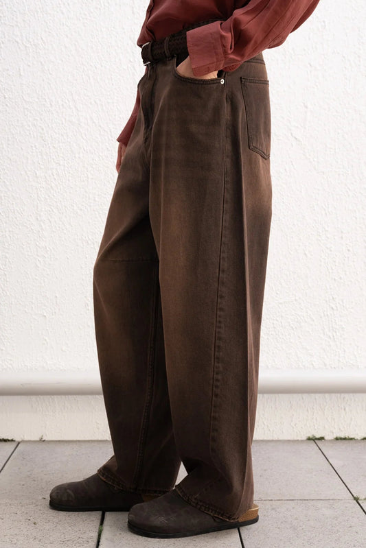 BAGGY FIT JEAN COFFE GST 00450