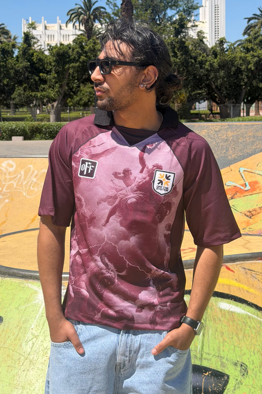 AMERICAN T-SHIRT OFF BURGUNDY 8895
