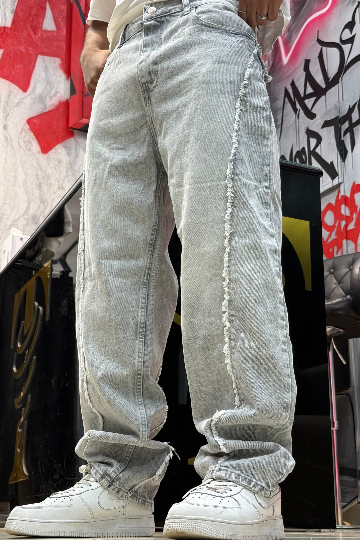BAGGY JEANS STORM GRIS