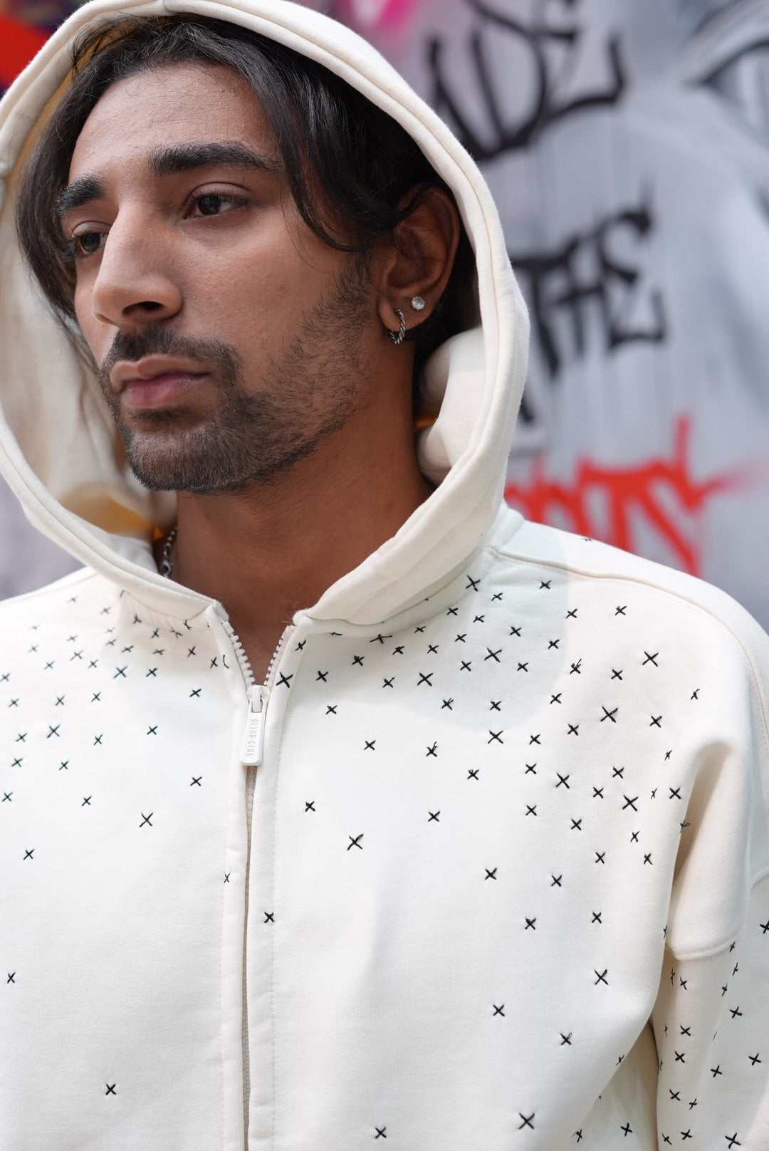 HOODIES STARS WHITE RT 2709