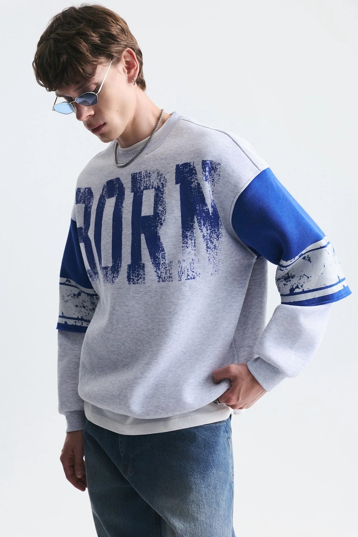 SWEATSHIRT BORN GREY VM V70-237