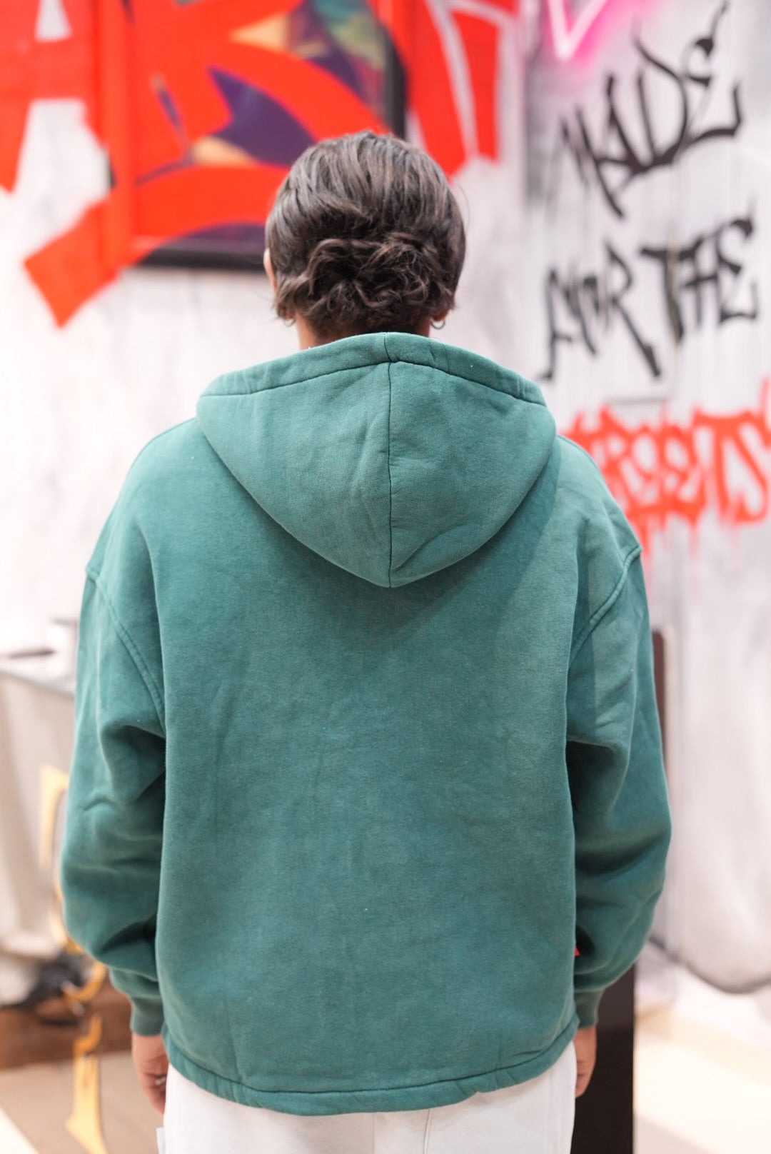 HOODIES ZIP WASHED VERT V70-109