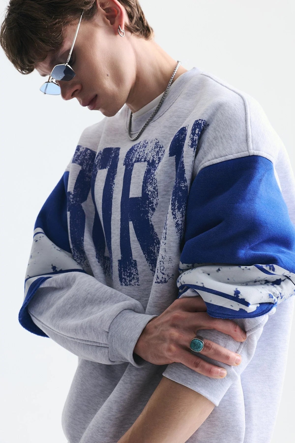 SWEATSHIRT BORN GREY VM V70-237