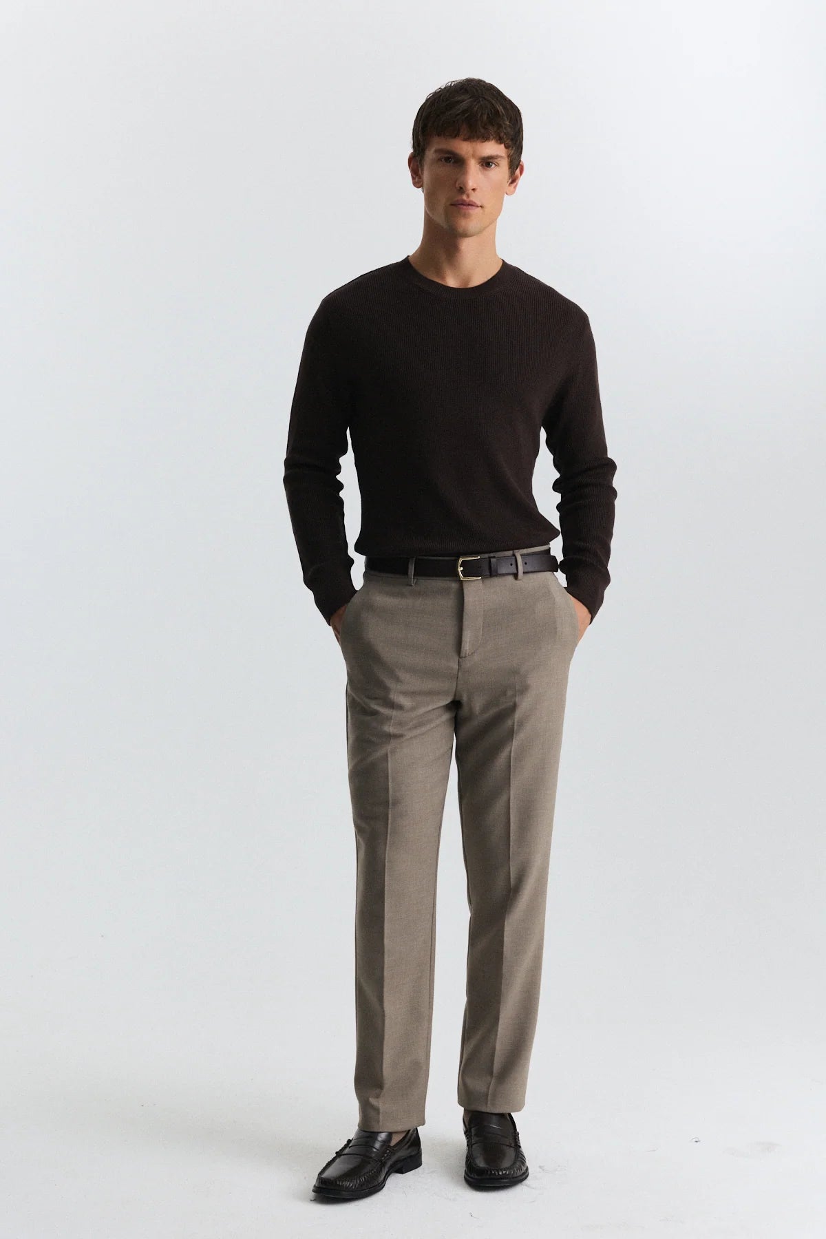JUMPER BASIC BROWN A25Y3153 ANT