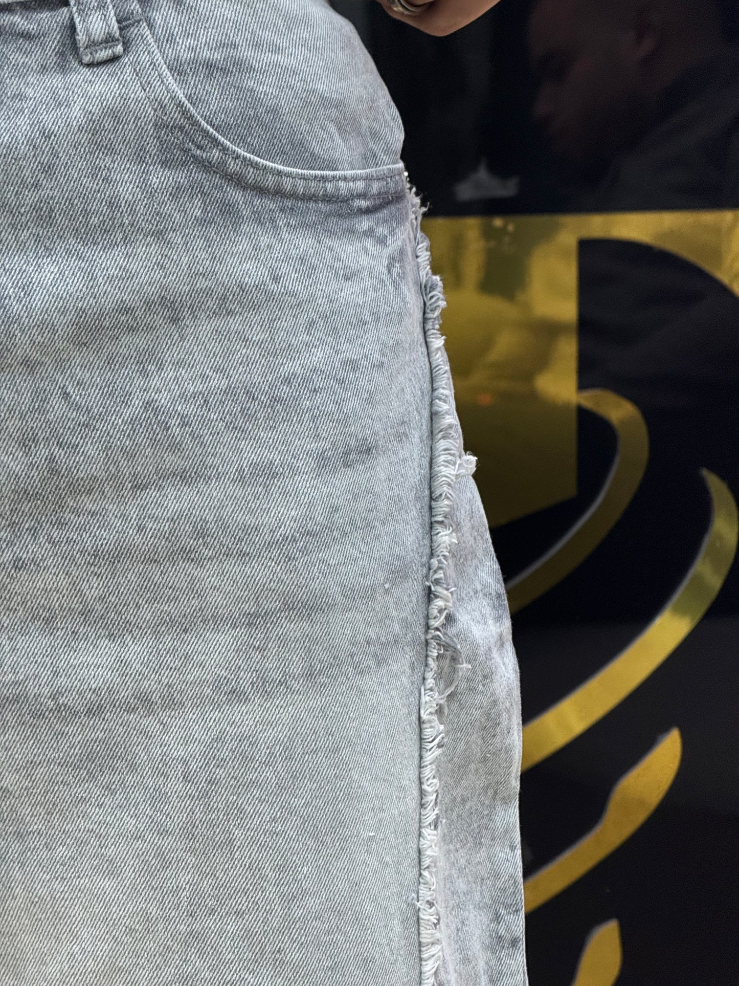 BAGGY JEANS STORM GRIS