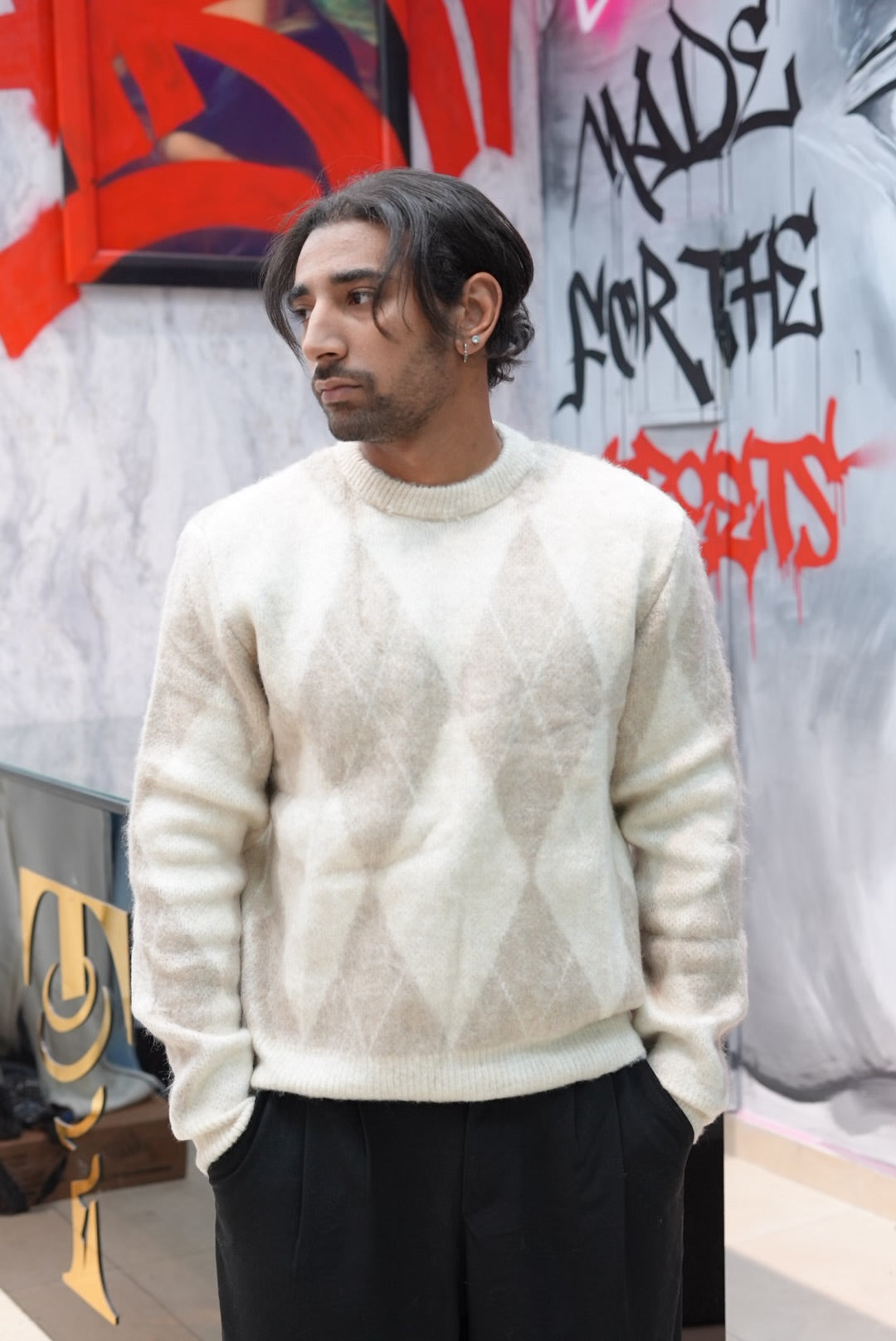 TRIKKO JACQUARD BEIGE V60-19