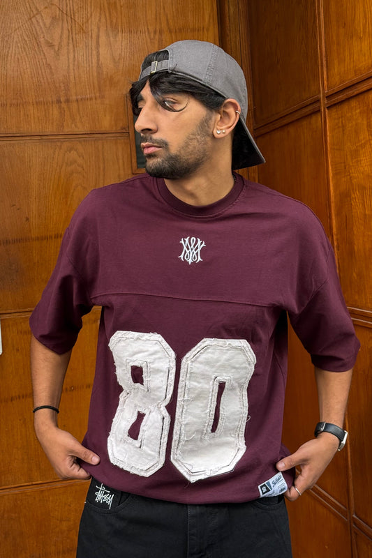 T-SHIRT MS 80 BURGUNDY