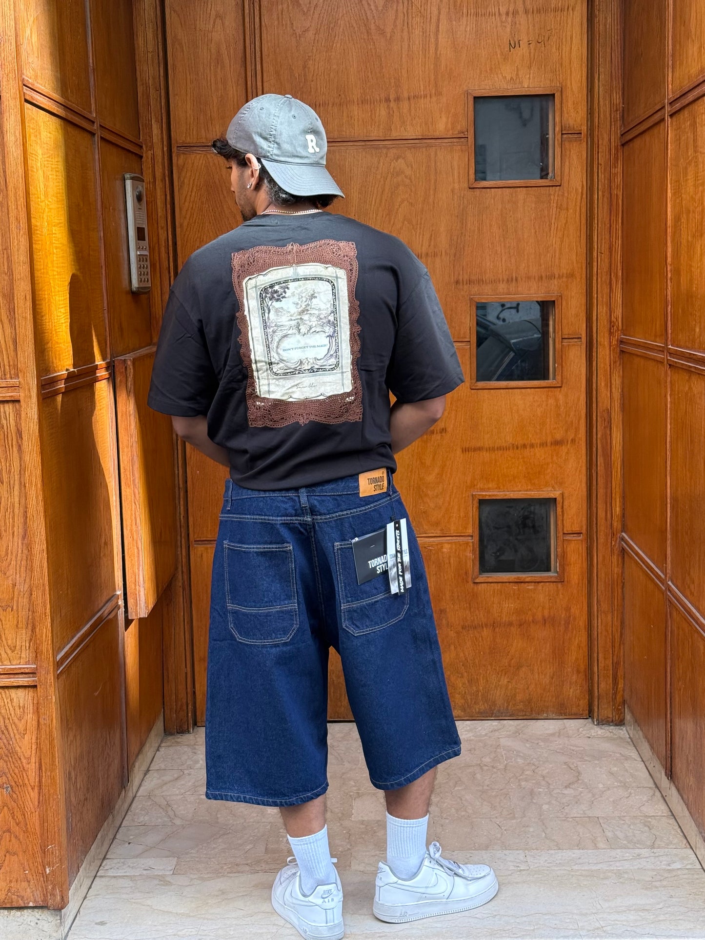 BAGGY JORTS TORNADO STYLE (BLEU BRUT)