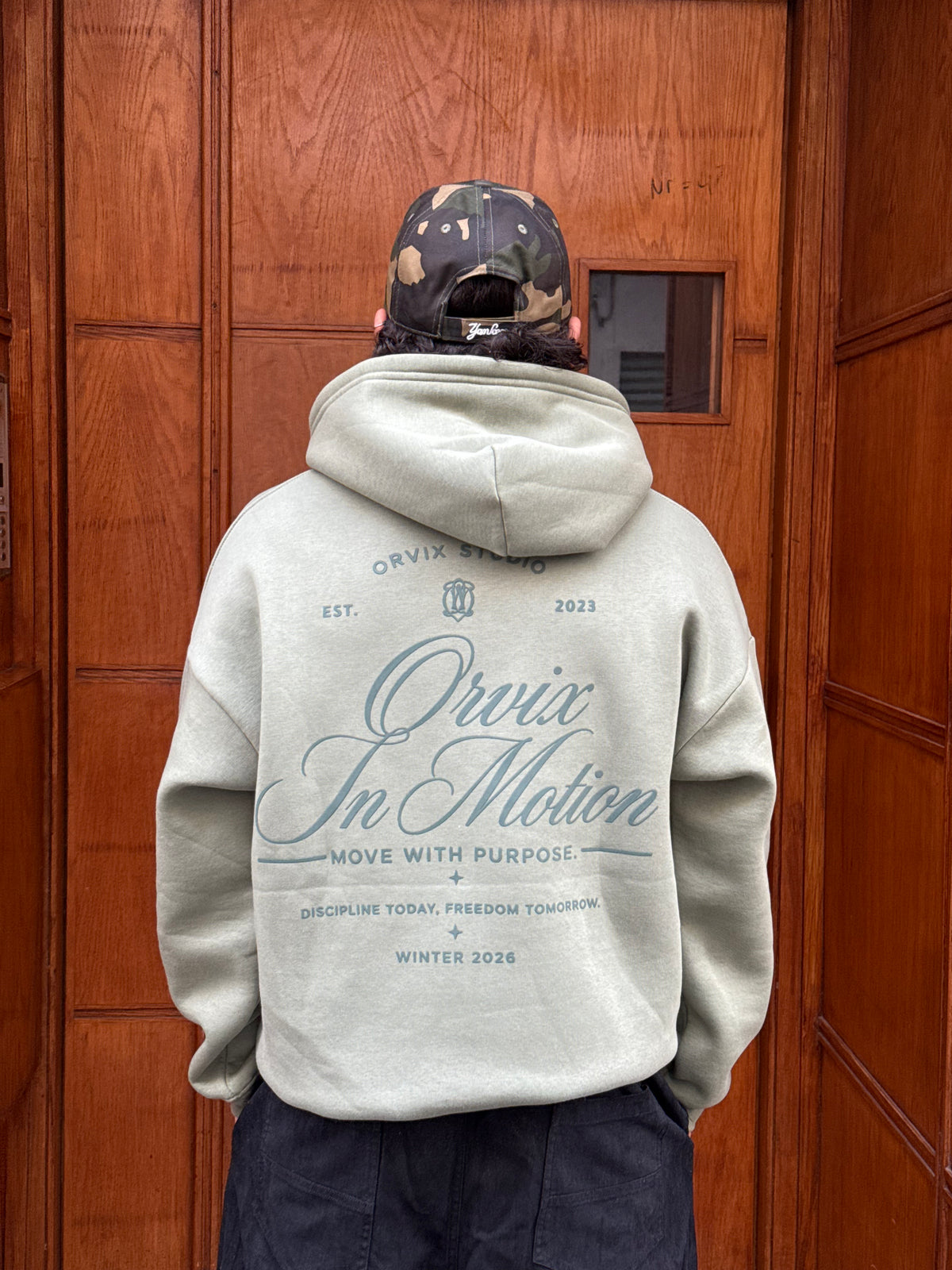 HOODIES ORVIX IN MOTION GREEN OVX