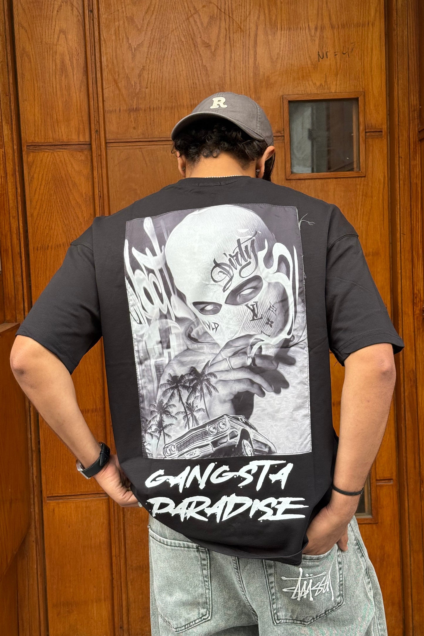 T-SHIRT GANGSTA BLACK ESCO