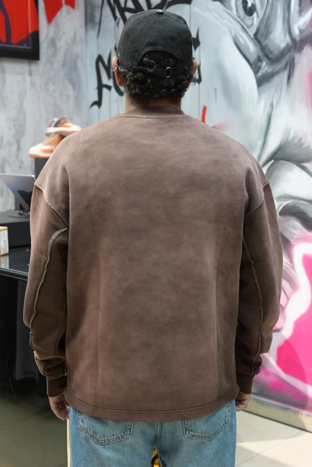 SWEATSHIRT BASIC BROWN E71-98