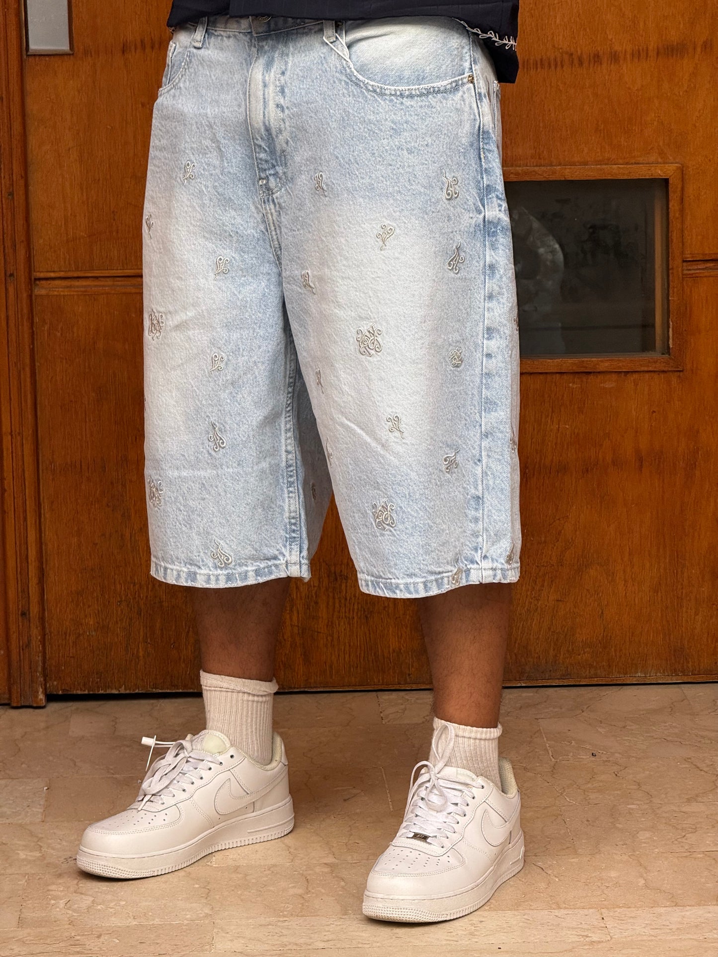 SKATER JORTS BRODERIE DELAVE