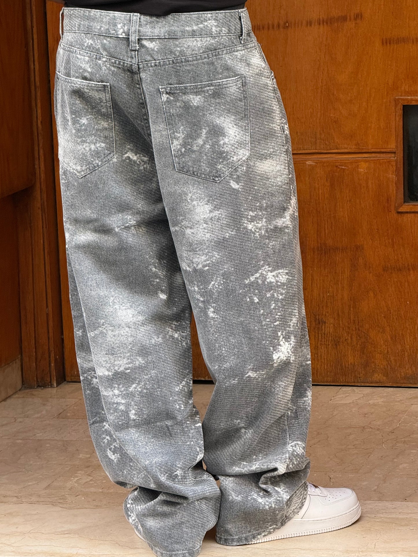 BAGGY JEANS IMPRIME TCHATCHA GREY