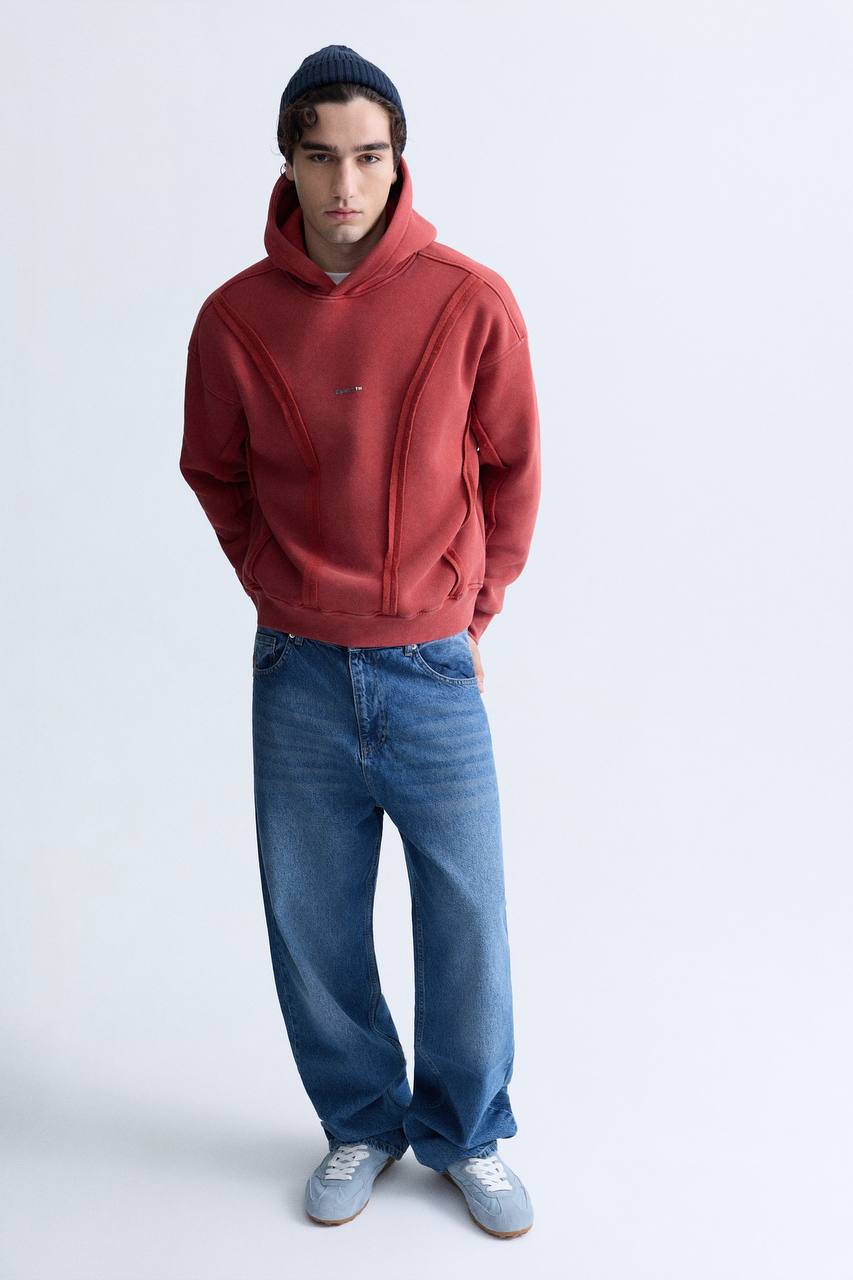 HOODIES WASHED ESNCE ORANGE ES E71-191