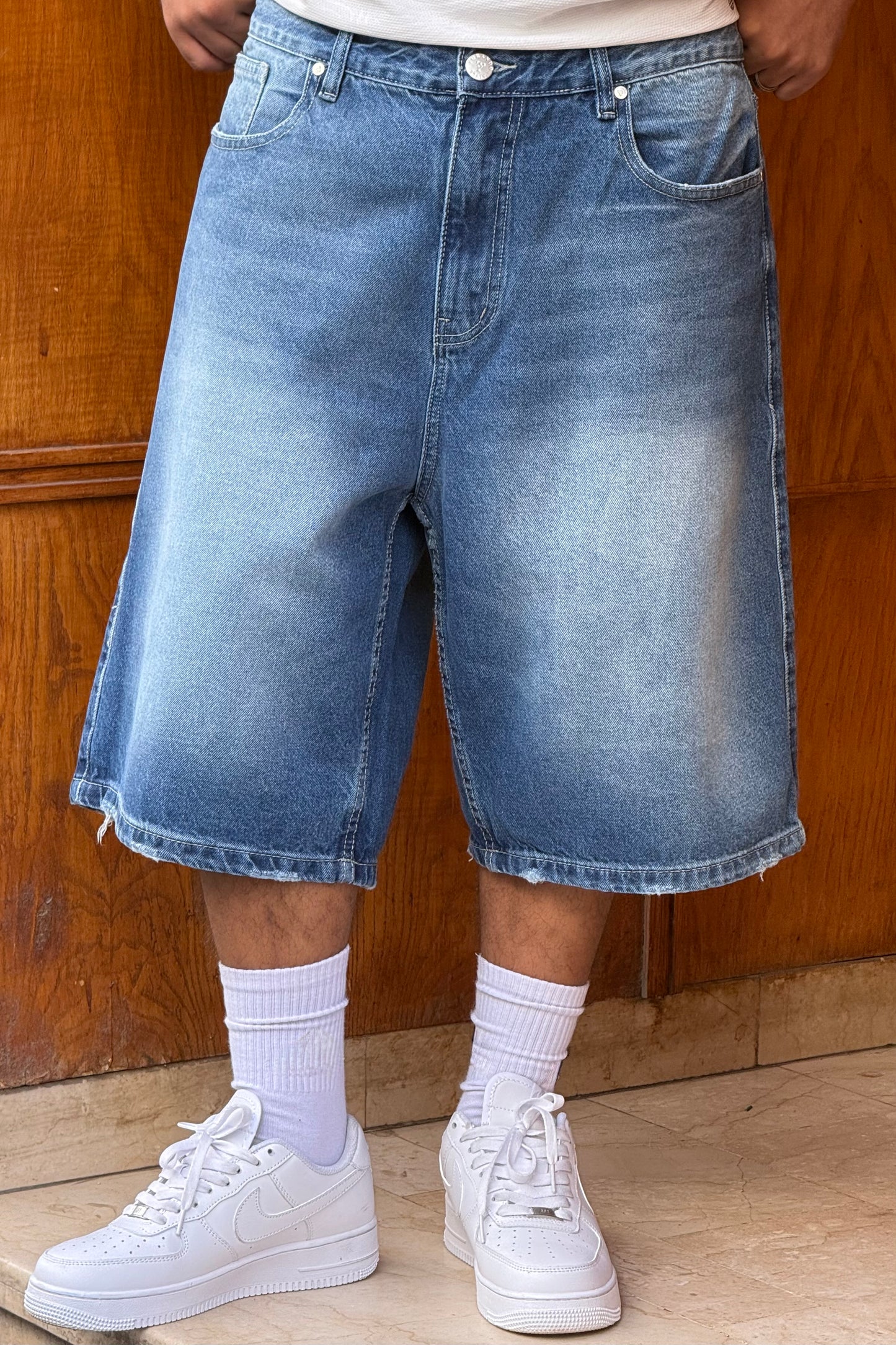 BAGGY JORTS TORNADO STYLE (BLEU)