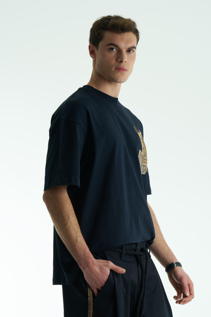 T-SHIRT SW DARK BLUE 5087