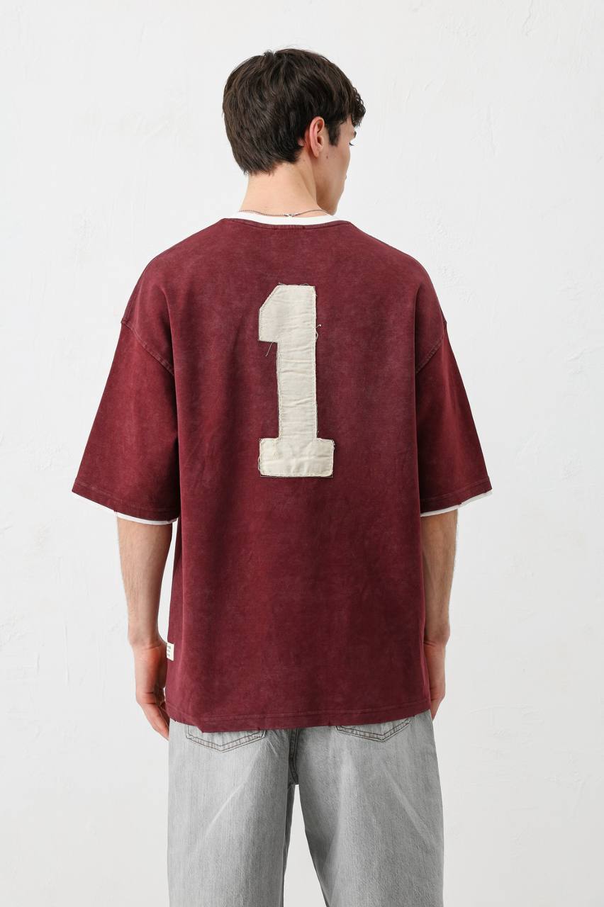 T-SHIRT VM 1 BURGUNDY V70-134