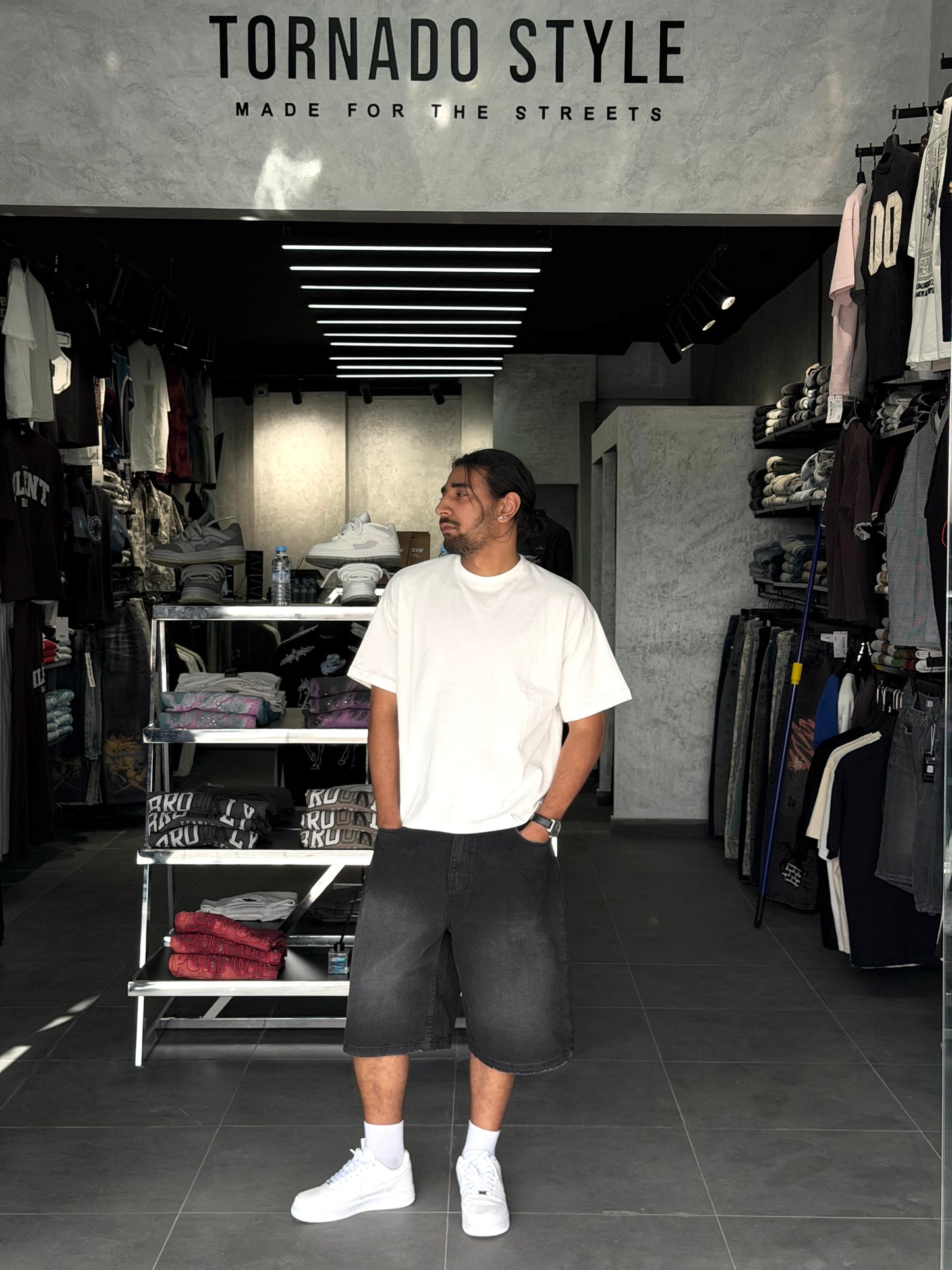 SKATER JORTS BLACK BS